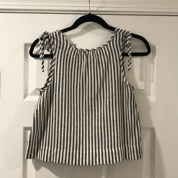 Madewell Stripe Crop Tank - Picture 2 of 3